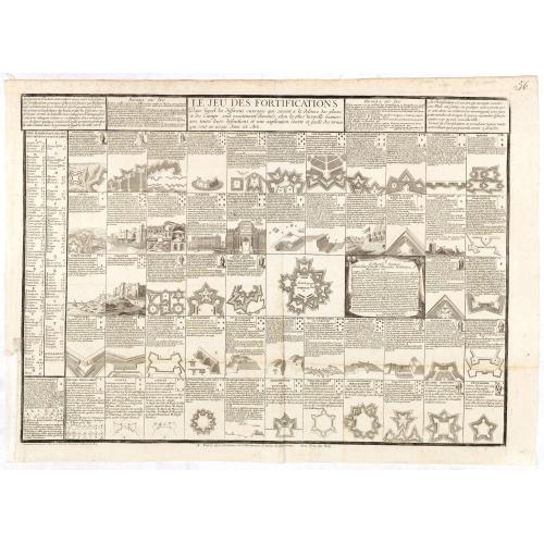 Old map image download for Le Jeu des fortifications . . . (The Game of Fortifications)