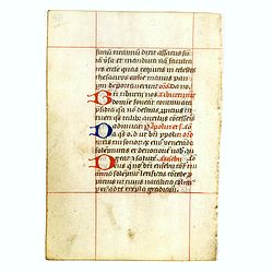 A leaf from a breviary.