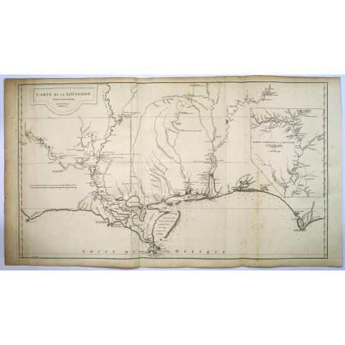 Old map image download for Carte de la Louisiane. . .