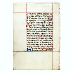 A leaf from a breviary.