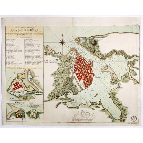 Old map image download for Carte Hydrographique de la Baye de la Havane.. N° 69.