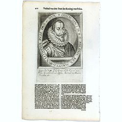 Sigismundus III. D. G. Poloniae Rex. Magnus-Dux Lithauniae. Russ. Prus. etc. Dux.