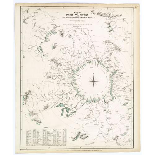 Old map image download for A Map of the Principal Rivers, shewing their Courses...