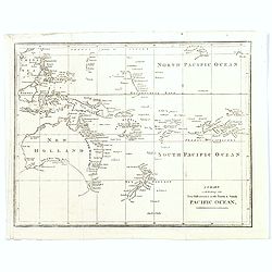 A Chart exhibiting the New Discoveries in the North & south Pacific Ocean.