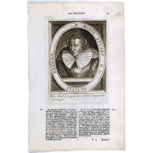 Old map image download for Maria Stuart. D. G. Scotia Regina.