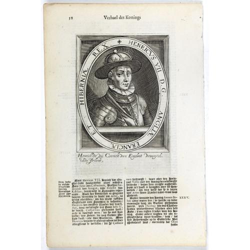 Old map image download for Henricus VII D.G. Angliae Franciae Et Hiberniae Rex.