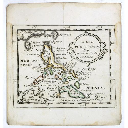 Old map image download for Isles Philippines dites autrement de Manilhe.