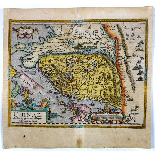 Old map image download for Chinae, olim Sinarum Regionis, nova descriptio. Auctore Ludovico Georgio.