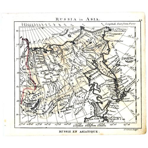 Old map image download for Russia in Asia.