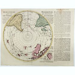 Hemisphere meridional pour voir plus distinctement les terres australes. . .