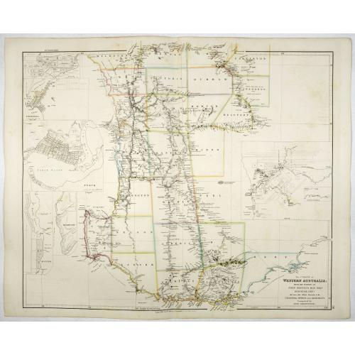 Old map image download for The Colony of Western Australia, from the surveys of John Septimus Roe, Esqr. , Surveyor Genl. and from other Official Documents in the Colonial Office and Admiralty, compiled by John Arrowsmith.