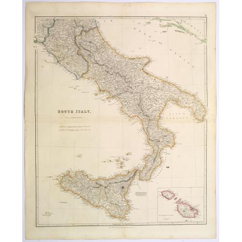 Old map image download for South Italy.