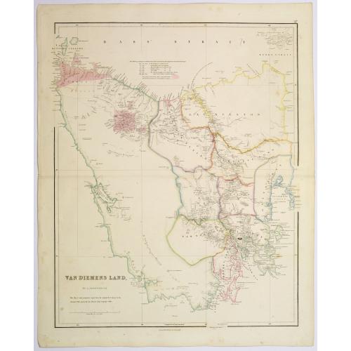 Old map image download for Van Diemans Land [Tasmania].