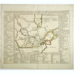 Carte particuliere du fleuve Saint Louis dressee sur les lieux avec les noms des sauvages du pais . . .