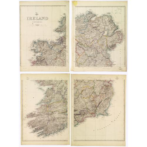 Old map image download for [4-sheets] Ireland.