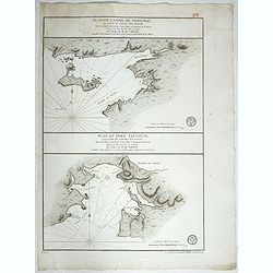 Plan de la baie de Nérichac, à la côte du sud de l'Île Madame. . . [with] Plan du port Toulouse, à la cote du sud de l'isle Royale. . .