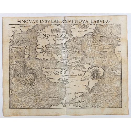 Old map image download for Novae Insulae XXVI Nova Tabula (America)