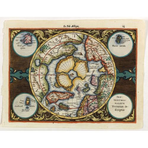 Old map image download for Septentrionalium Terrarum descriptio.