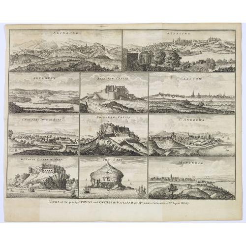 Old map image download for Views of the principal Towns and Castles in Scotland..