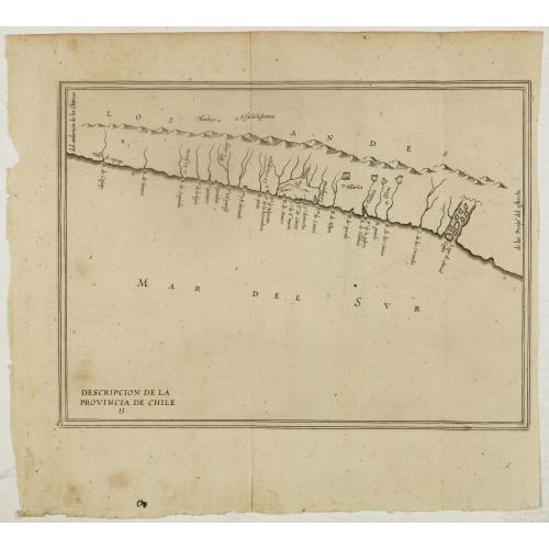 Old map image download for Descripcion De la Provincia de Chile. 13