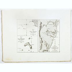 Plan des Iles Jerome (Terre Napoleon). . . [with] Plan des Iles Berthier (Terre Napoleon). . . [with] Plan du comte de Cumberland (Nouvelle-Galles du sud) d'apres les cartes Anglaises, mais assujetti aux observations Francaises.