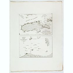 Plan de l'Ile Decres (à la Terre Napoleon, Nouvelle-Hollande) par M. M. L. et H. Freycinet et Boullanger, 1802 et 1803. [with] Esquisse des Iles de l'Institut . . .