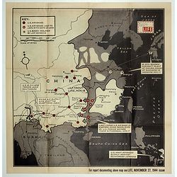 [No title : Map of China with US air bases]