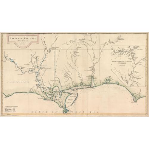 Old map image download for Carte de la Louisiane Par le S d’Anville