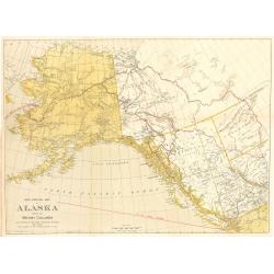 New Official Map of Alaska... with Routes to the Klondike District