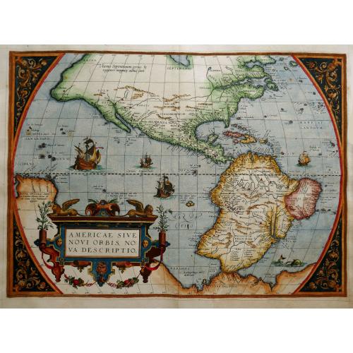 Old map image download for Americae Sive Novi Orbis, Nova Descriptio. . .