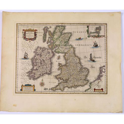 Old map image download for Magnae Britanniae et Hiberniae Tabula.