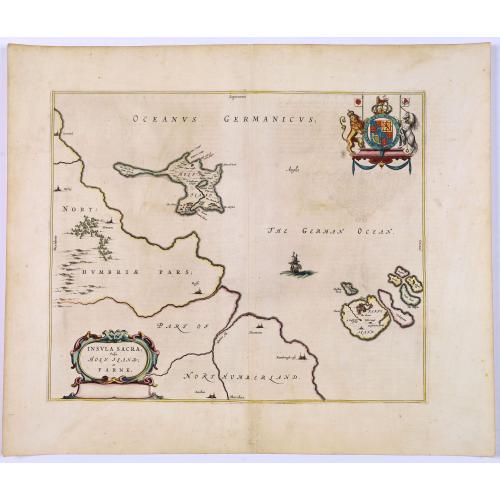 Old map image download for Insula Sacra, Vulgo Holy Iland, et Farne.