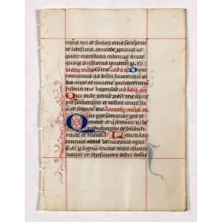 A leaf from a breviary.