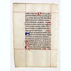 A leaf from a breviary.