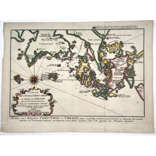 Old map image download for [Lot of 12] CHINA 3x Maps, 9x Prints - Carte de l' Isle de Cheu-Chan ou isle de Chusan de la Province de Che-Kiang