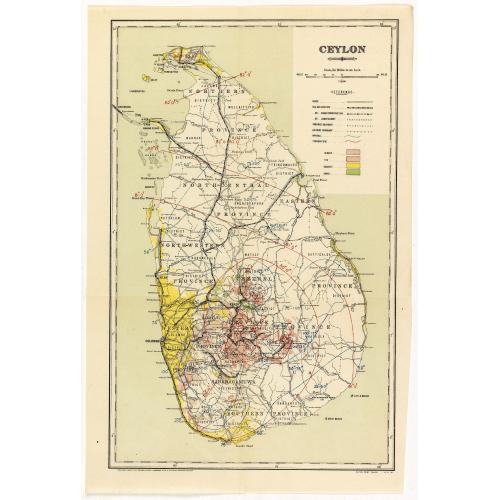 Old map image download for Ceylon.