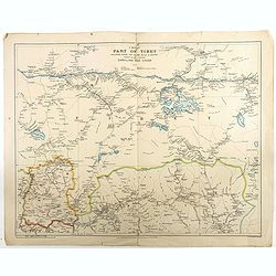 A map of part of Tibet : including Sikkim, the Chumbi Valley & Bhutan showing the routes between Darjiling and Lhasa