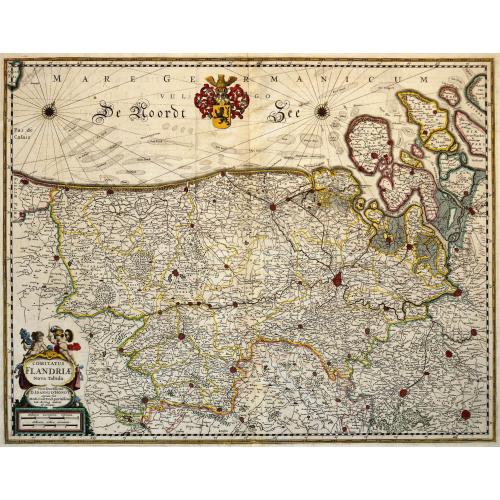 Old map image download for Comitatus Flandriae Nova Tabula.