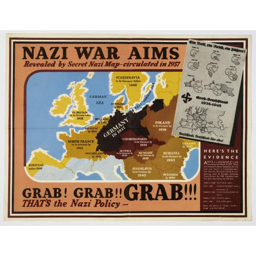 Old map image download for Nazi War Aims. . .