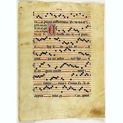 Leaf on vellum from a antiphonary.