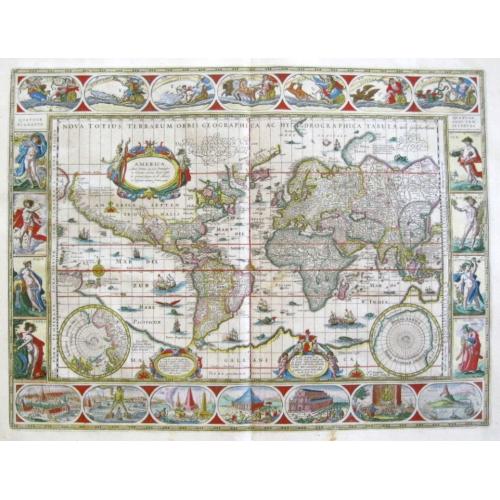 Old map image download for Nova Totius Terrarum Orbis Geographica Ac Hydrographica Tabula auct Guiljelmo Blaeuw.