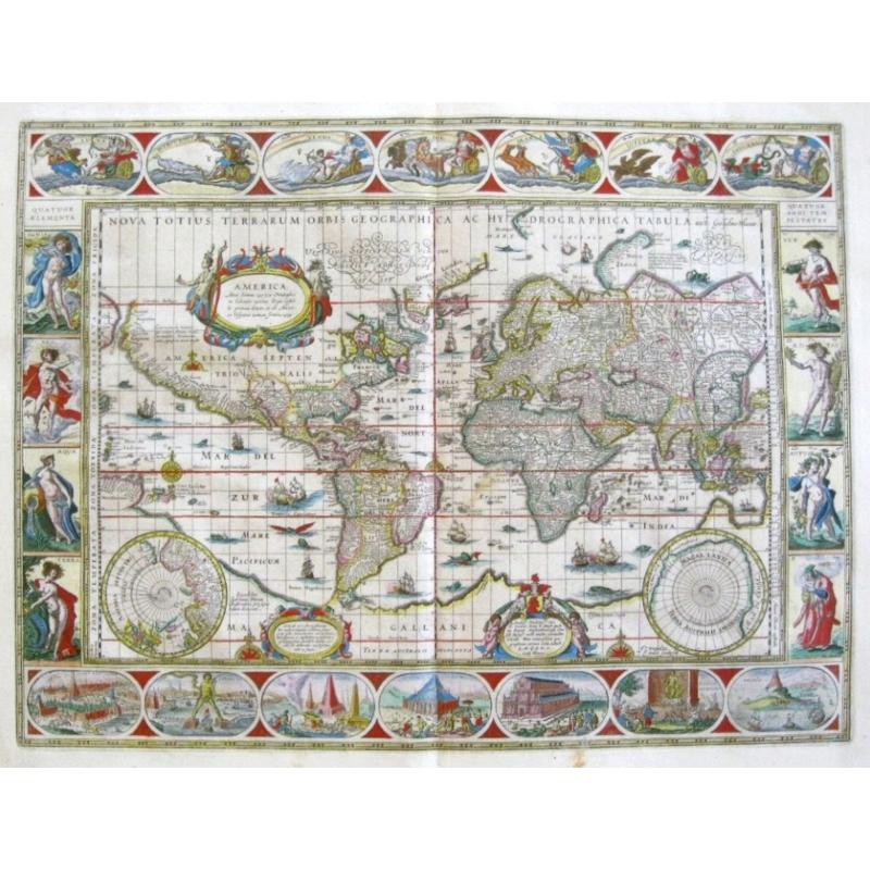 Nova Totius Terrarum Orbis Geographica Ac Hydrographica Tabula auct Guiljelmo Blaeuw.