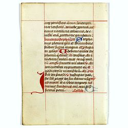 A leaf from a breviary.