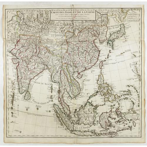 Old map image download for Carte des Indes et de la Chine . . .