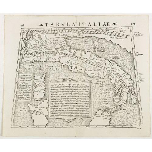 Old map image download for Tabula Italiae. (Italy)