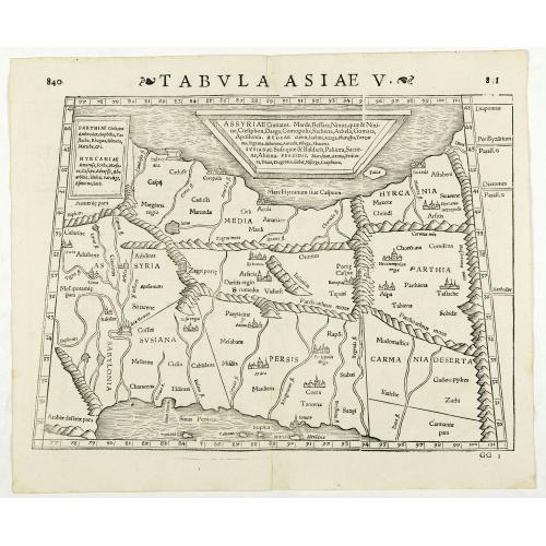 Old map image download for Tabula Asiae V. ( Eastern Iraq and western Iran)