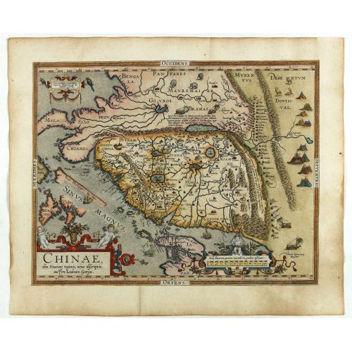 Old map image download for Chinae, olim Sinarum Regionis, nova descriptio. Auctore Ludovico Georgio.