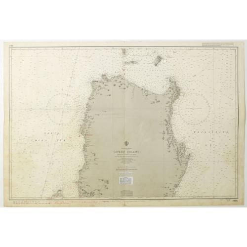 Old map image download for Philippine Islands - Luzon Island North of latitude 16°20' north from the United States and Philippine charts to 1980. . . (3805)