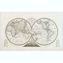 Mappemonde en deux Hemispheres.