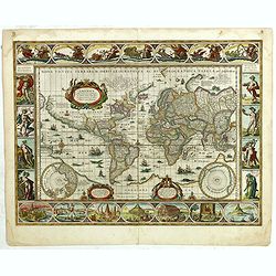 Nova Totius Terrarum Orbis Geographica Ac Hydrographica Tabula auct Guiljelmo Blaeuw.